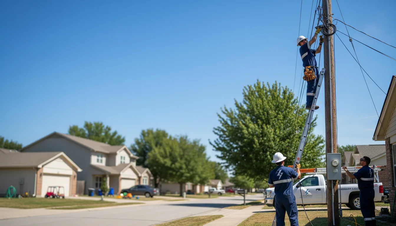 Residential electrician providing installation services in Rossville, KS